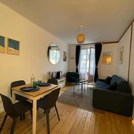 Le « blanc Bleu »-charmant 2 Pieces /3 Min Gare * 트로우빌쉬메르